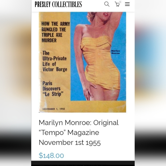 Marilyn Monroe Tempo News Magazine Collection - Picture 2 of 10